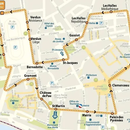 Quartier Historique Du Chateau Bel Appt Meuble Pau